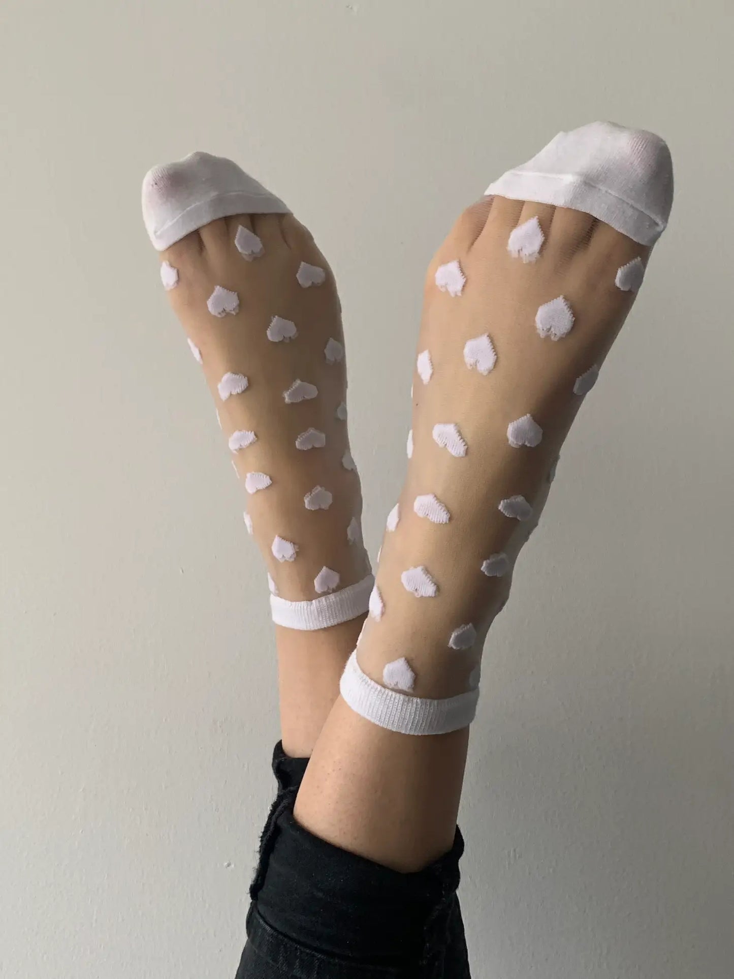 Soquettes coeur Blanc - Autours Madame