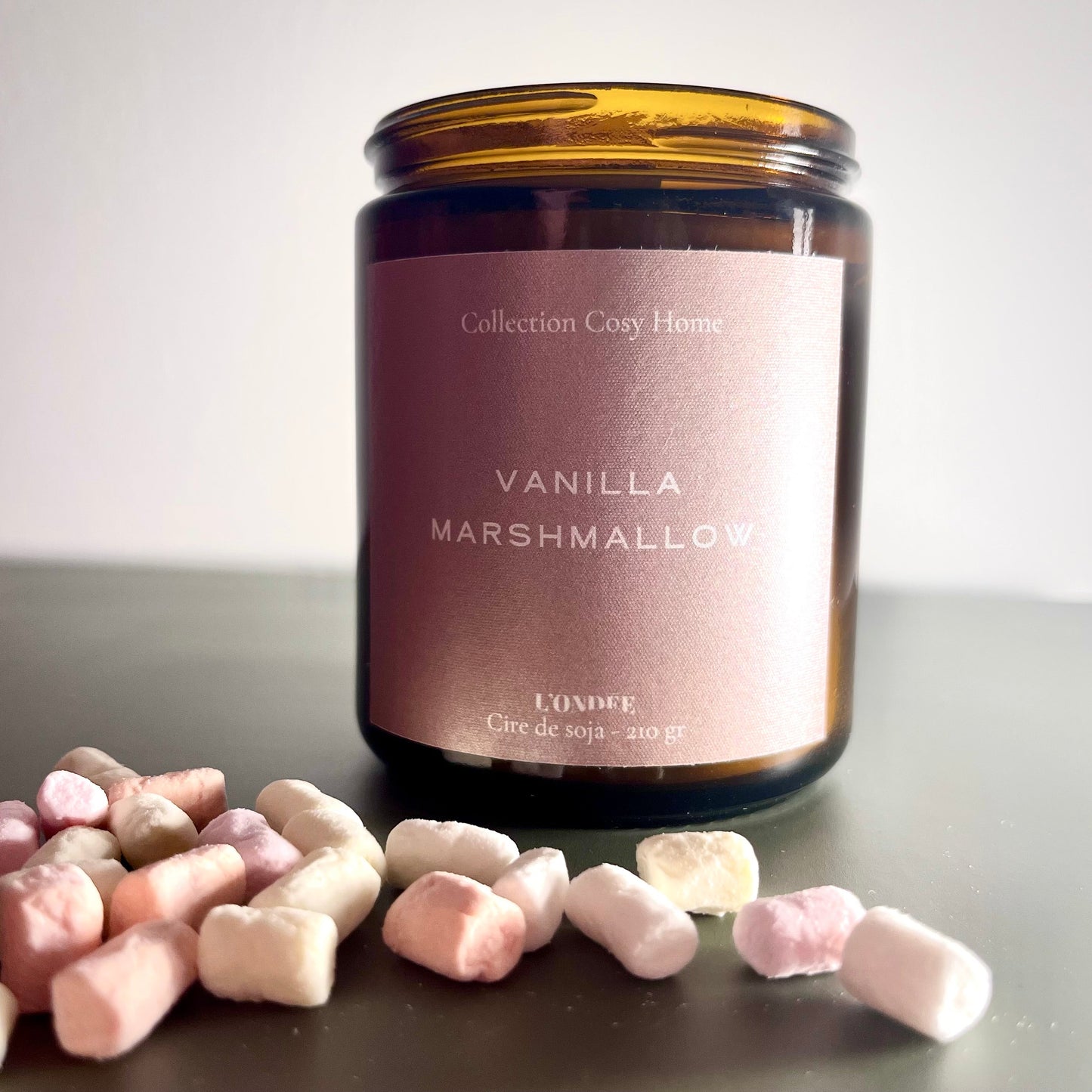 Bougie parfumée vanille et marshmallow