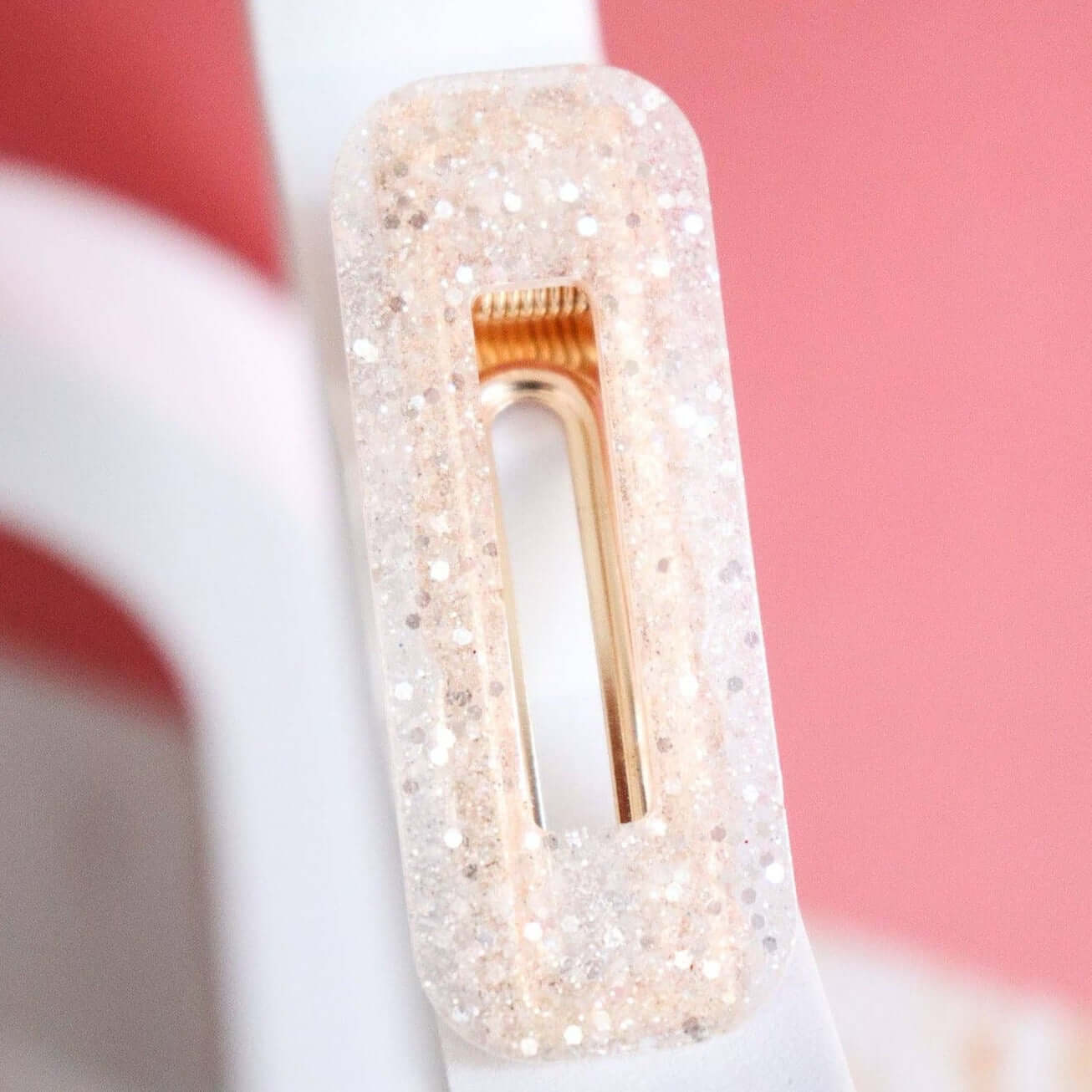 Barrette cheveux paillettes argent - Autours Madame