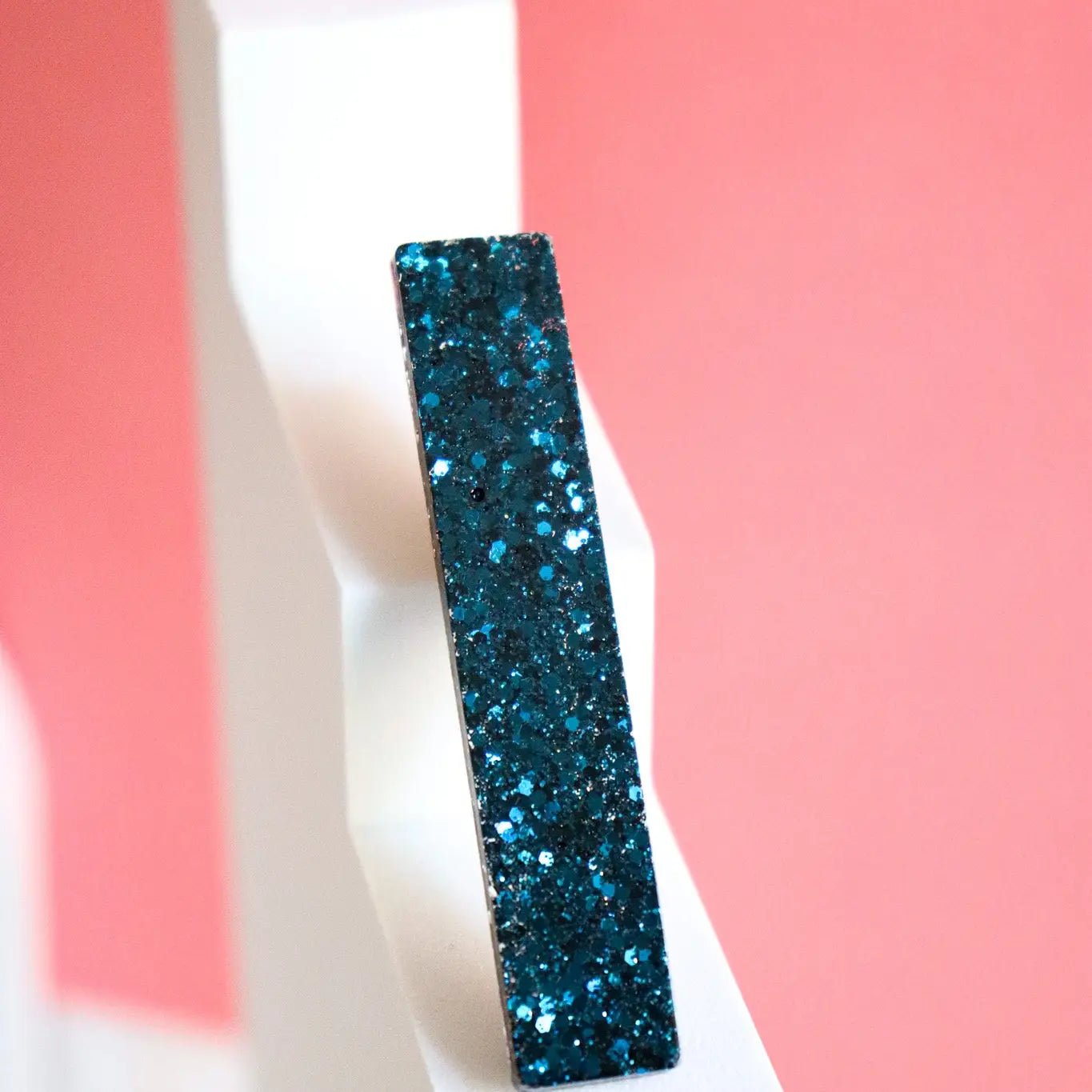 Barrette droite à paillettes bleu noir - Autours Madame