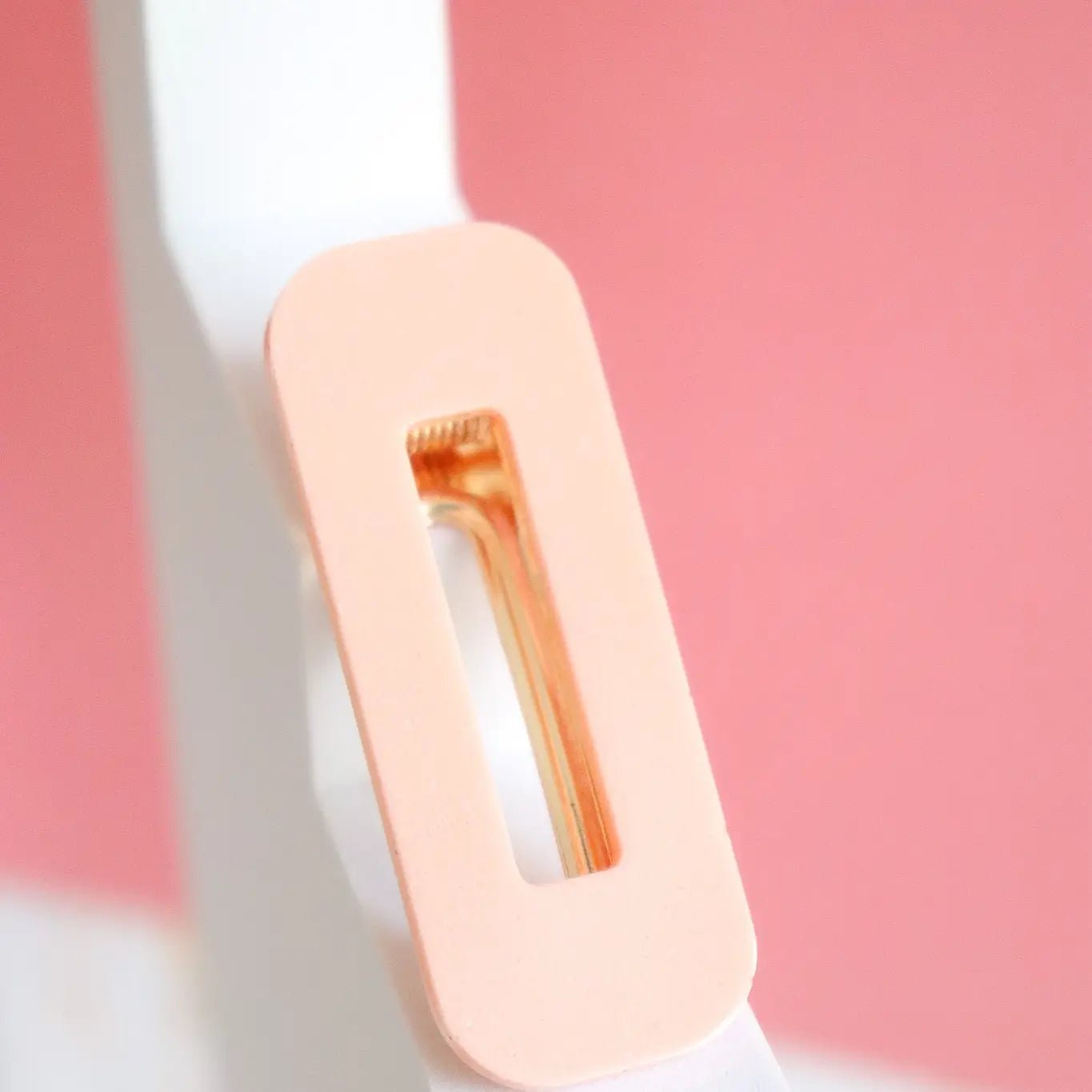 Barrette pince pêche pastel - Autours Madame