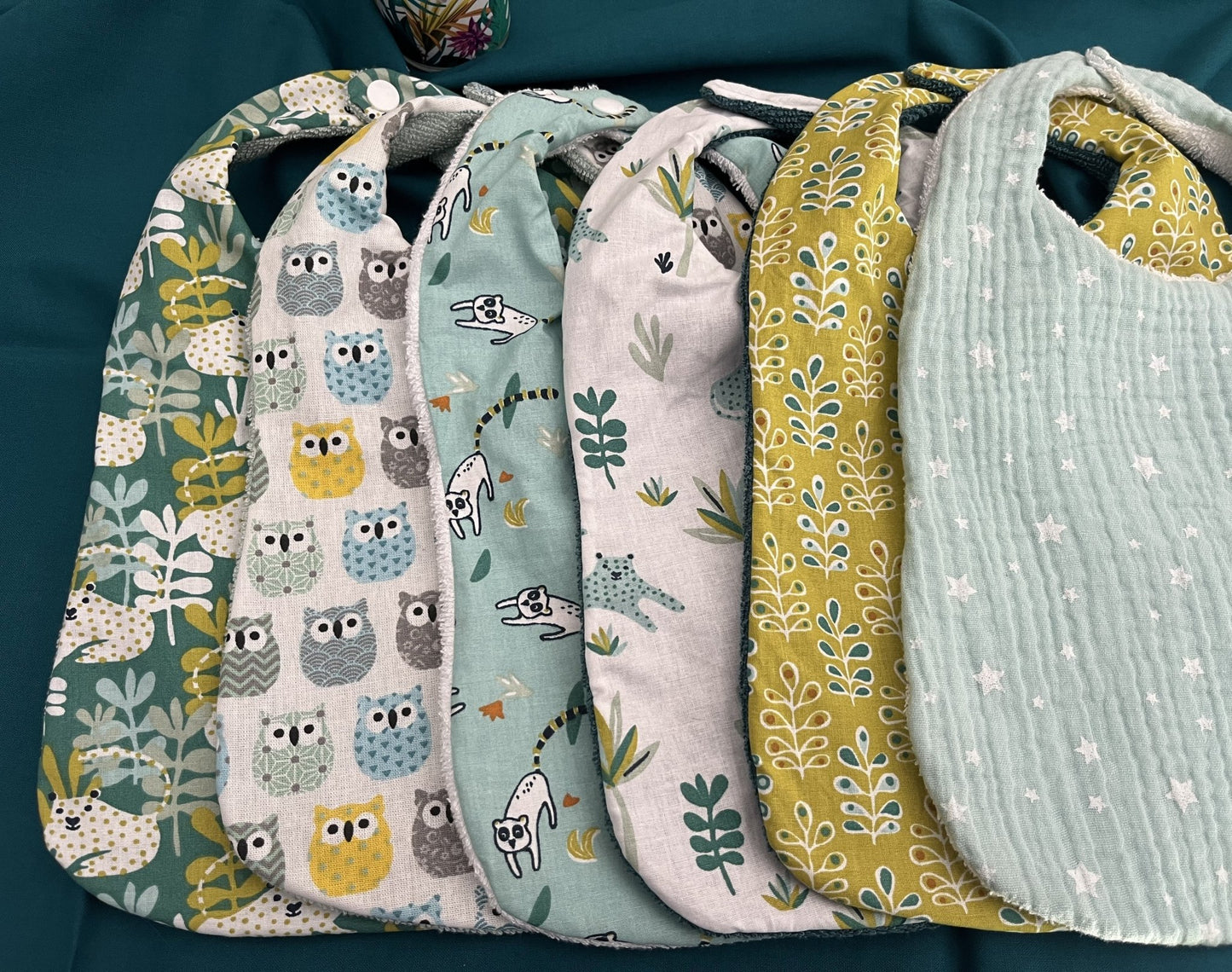 Bavoirs Bébé coton - Collection Eden - Autours Madame