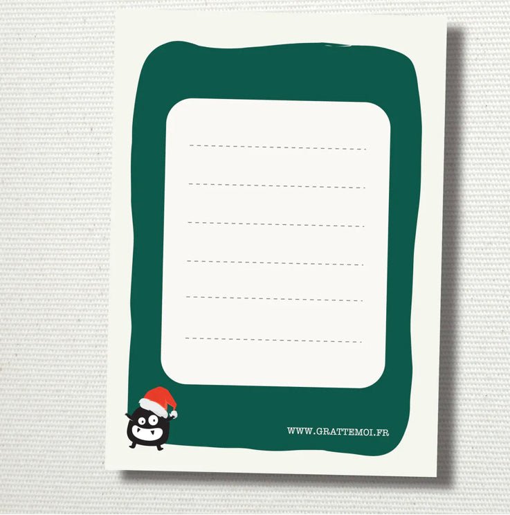 Carte de voeux à gratter 🎄 - Autours Madame