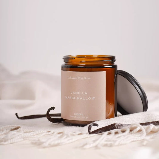 Bougie parfumée vanille et guimauve