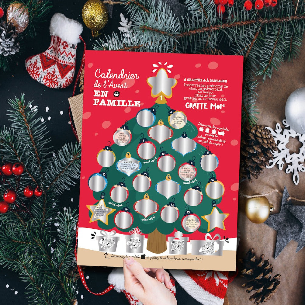 Calendrier de l'avent 2023 à gratter - Autours Madame