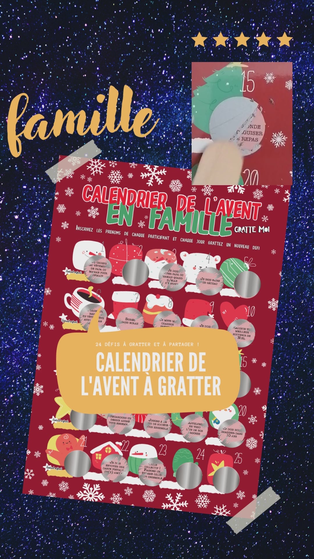 Calendrier de l'avent Famille