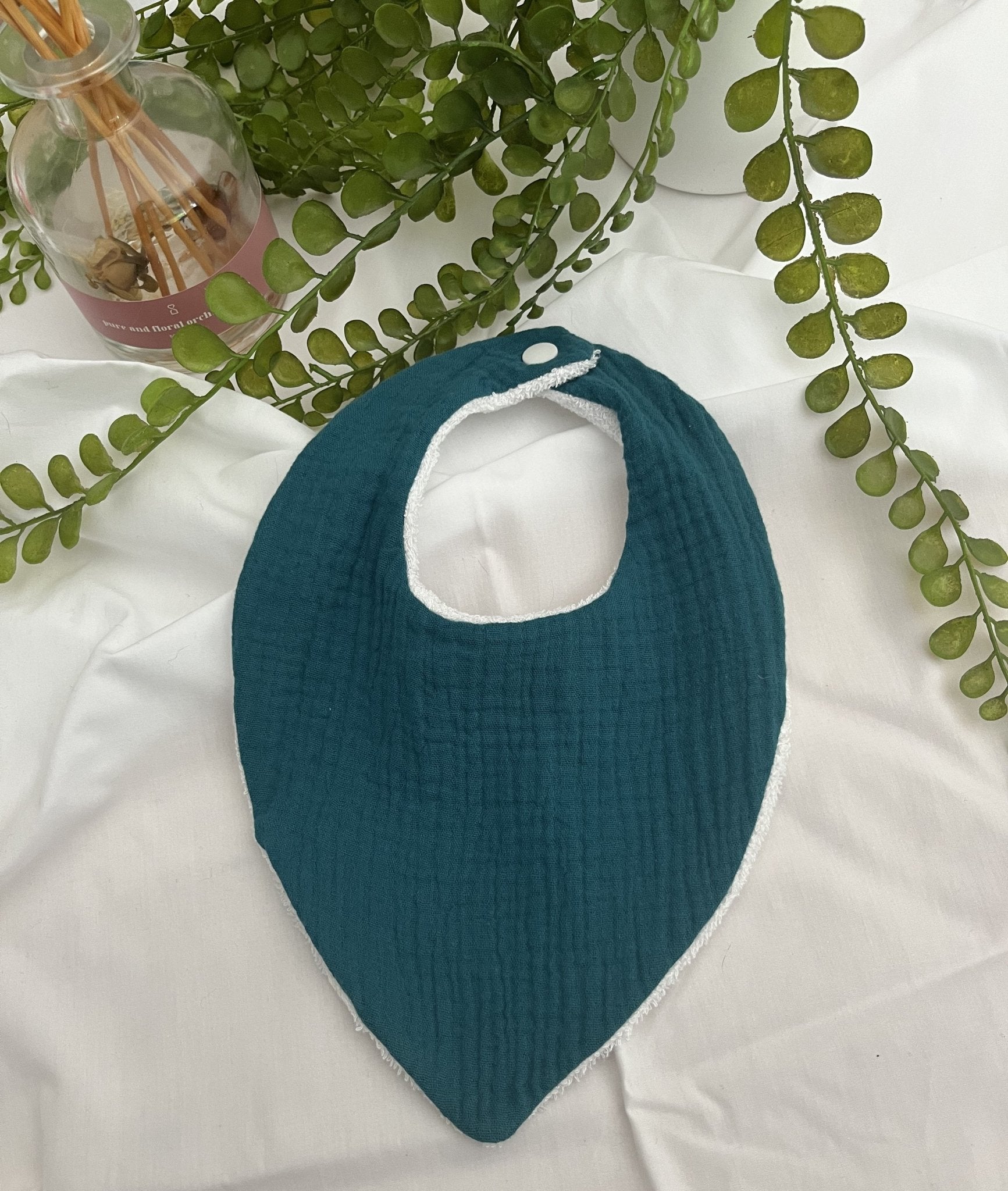 Bavoirs Bandana double gaze bébé - Collection Charlie - Autours Madame