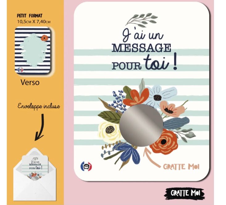 Carte à gratter Annonce de grossesse - Autours Madame